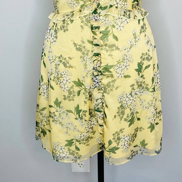 Keepsake the Label Foral Ruffled Mini Dress Womens XS Twee Flirty Spring Femme - Picture 10 of 12